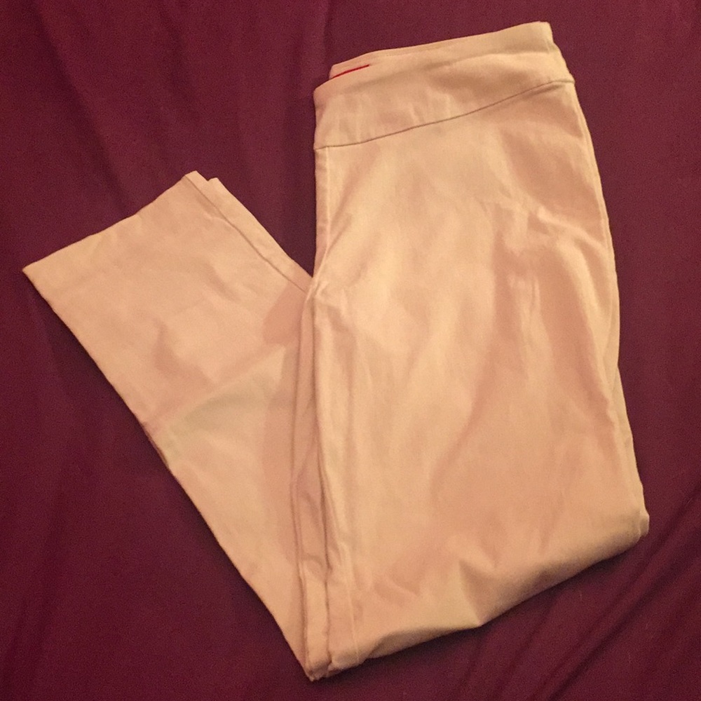 After Labor Day off white pants stretchrayon nylon